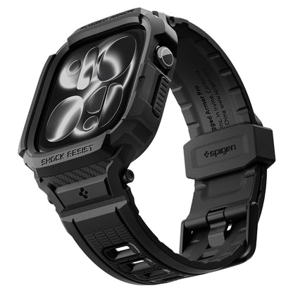 Калъф Spigen Rugged Armor Pro за Apple Watch Series 12 42mm, Матиран Черен ACS11883