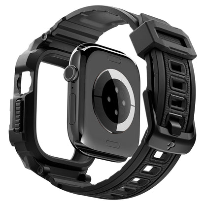 Калъф Spigen Rugged Armor Pro за Apple Watch Series 12 42mm, Матиран Черен ACS11883