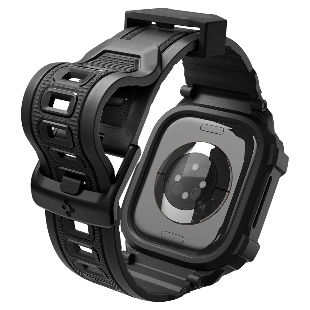 Калъф Spigen Rugged Armor Pro за Apple Watch Series 12 42mm, Матиран Черен ACS11883