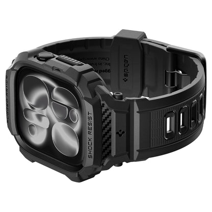 Калъф Spigen Rugged Armor Pro за Apple Watch Series 12 42mm, Матиран Черен ACS11883