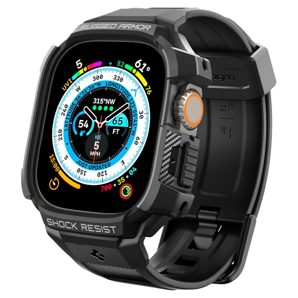 Калъф Spigen Rugged Armor Pro за Apple Watch Ultra Series, Черен