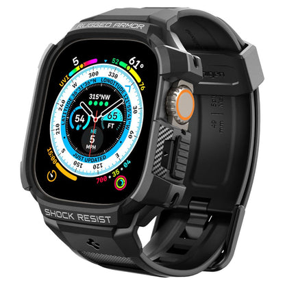 Калъф Spigen Rugged Armor Pro за Apple Watch Ultra Series, Черен