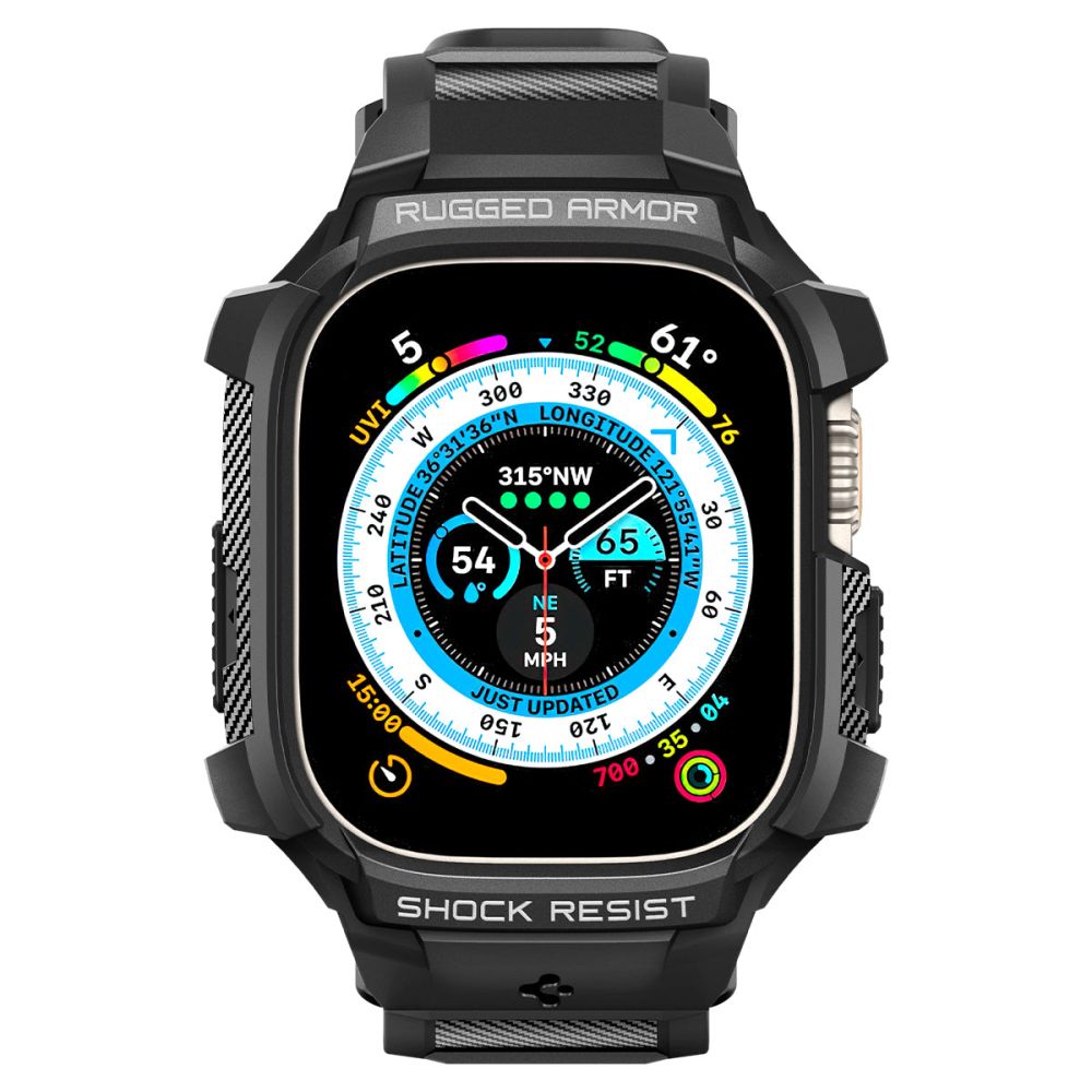 Калъф Spigen Rugged Armor Pro за Apple Watch Ultra Series, Черен