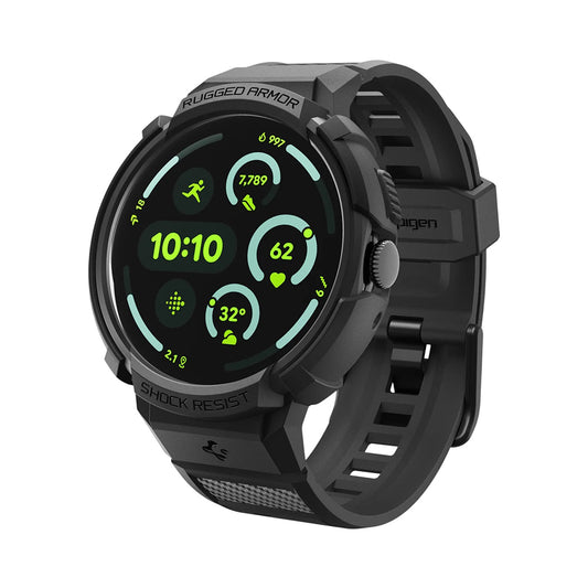 Калъф Spigen Rugged Armor Pro за Google Pixel Watch 41mm Series, Черен ACS09484