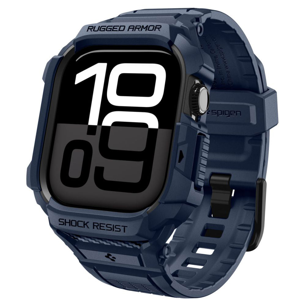 Калъф Spigen Rugged Armor Pro V2 за Apple Watch Series 10 / 11 42mm, Тъмносин ACS10495