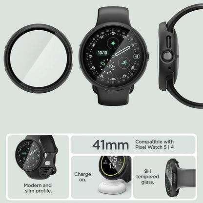 Калъф Spigen Thin Fit 360 за Google Pixel Watch 41mm Series, черен ACS11750