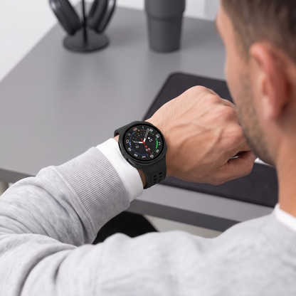 Калъф Tech-Protect Defense за Samsung Galaxy Watch 9 / Watch8 44mm, комплект от 2 броя, черен / прозрачен