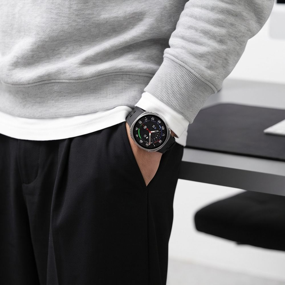 Калъф Tech-Protect Defense за Samsung Galaxy Watch 9 / Watch8 44mm, комплект от 2 броя, черен / прозрачен