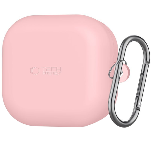Калъф Tech-Protect Silicone Hook за Samsung Galaxy Buds4 / Buds4 Pro, Розов