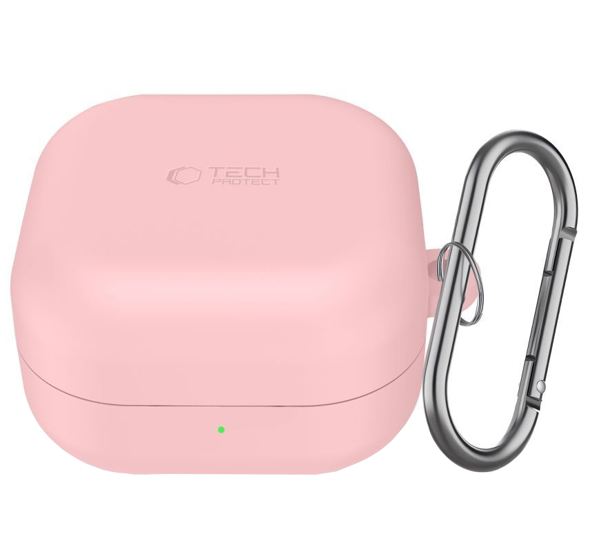 Калъф Tech-Protect Silicone Hook за Samsung Galaxy Buds4 / Buds4 Pro, Розов