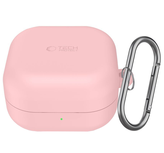 Калъф Tech-Protect Silicone Hook за Samsung Galaxy Buds4 / Buds4 Pro, Розов