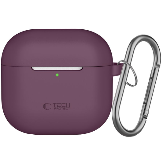 Калъф Tech-Protect Silicone Hook за Apple AirPods 4 / AirPods 5, бордо
