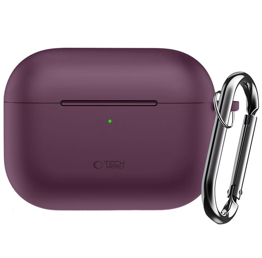 Калъф Tech-Protect Silicone Hook за Apple AirPods Pro 3, бордо
