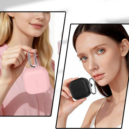 Калъф Tech-Protect Silicone Hook за Samsung Galaxy Buds4 / Buds4 Pro, Розов