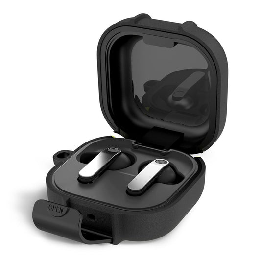 Калъф Tech-Protect Slim Hook за Samsung Galaxy Buds4 / Buds4 Pro, Черен