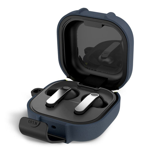 Калъф Tech-Protect Slim Hook за Samsung Galaxy Buds4 / Buds4 Pro, Тъмносин