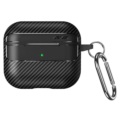 Калъф Techsuit CarbonFiber за Apple AirPods Pro 3, Черен
