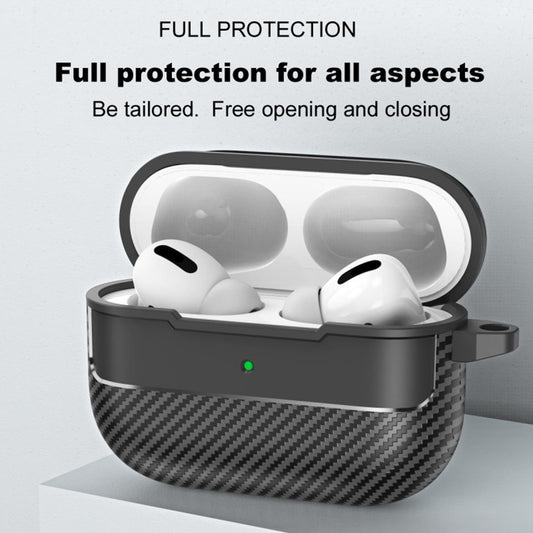 Калъф Techsuit CarbonFiber за Apple AirPods Pro 3, Черен