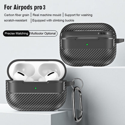 Калъф Techsuit CarbonFiber за Apple AirPods Pro 3, Черен