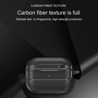 Калъф Techsuit CarbonFiber за Apple AirPods Pro 3, Черен