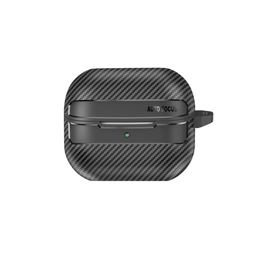 Калъф Techsuit CarbonFiber за Samsung Galaxy Buds3 FE / Buds3 Pro / Buds3, Черен