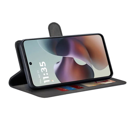 Калъф за Motorola Moto G56, Techsuit, Diary Book, Черен