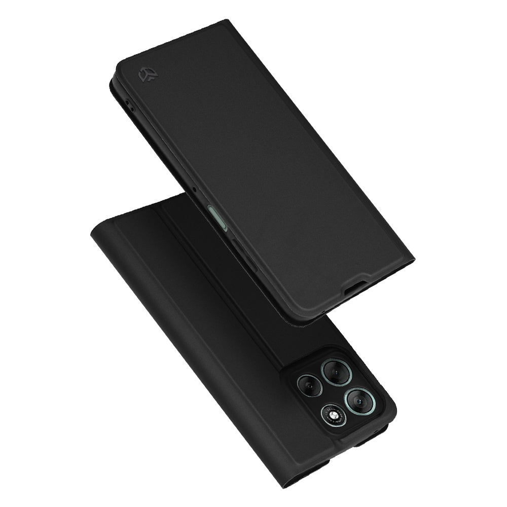 Калъф за Motorola Moto G56, Techsuit, Magskin Book, Черен