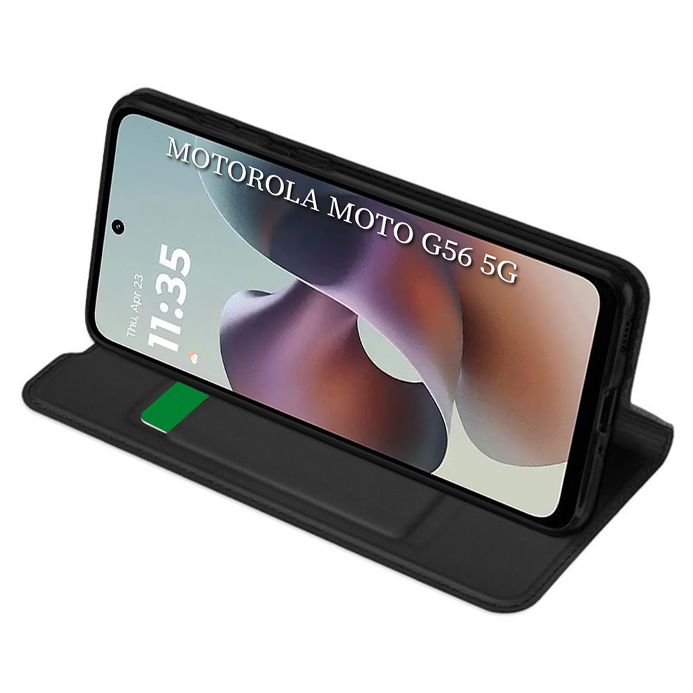 Калъф за Motorola Moto G56, Techsuit, Magskin Book, Черен