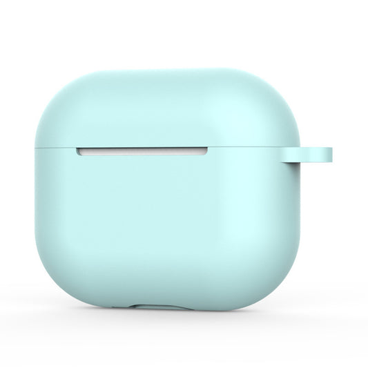 Силиконов калъф Techsuit за Apple AirPods 4, Светлосиньо тюркоазено