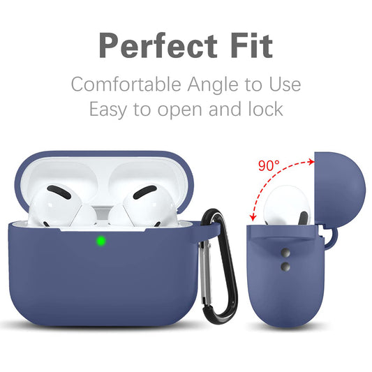 Калъф Techsuit Silicone за Apple AirPods Pro Series, Тъмносин