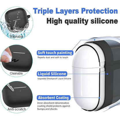 Калъф Techsuit Silicone за Huawei FreeClip 2, Черен