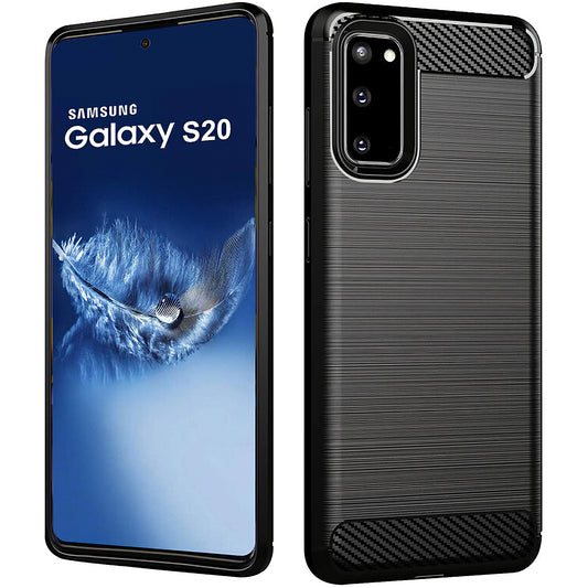 Калъф за Samsung Galaxy S20 5G G981 / S20 G980, OEM, Карбон, Черен