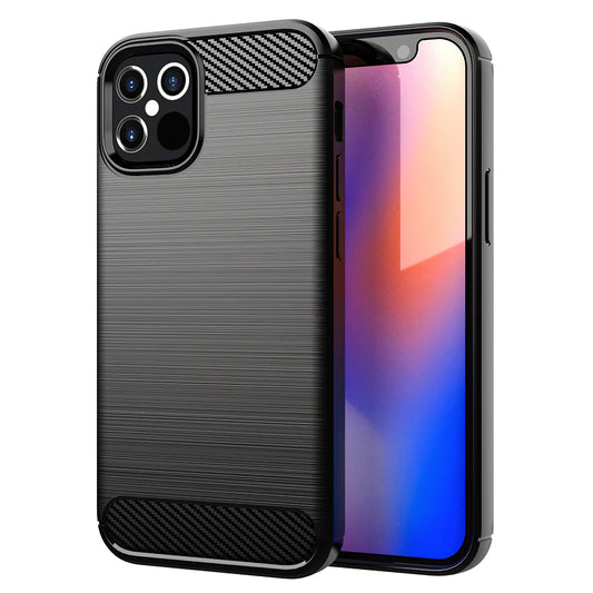 Калъф за Apple iPhone 12 / 12 Pro, OEM, Карбон, Черен