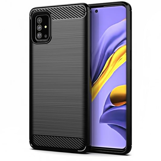 Калъф за Samsung Galaxy A51 5G A516, Карбон, Черен