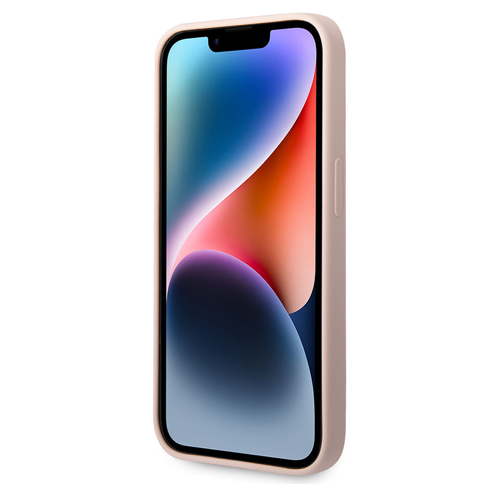 MagSafe Case for Apple iPhone 14 Pro, Karl Lagerfeld, Silicone Karl Head, Pink