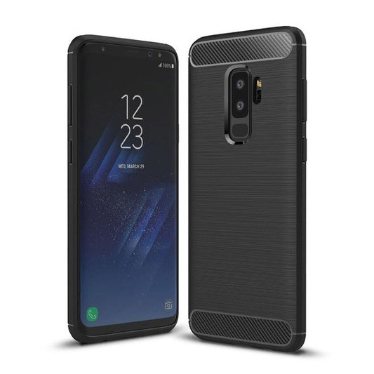 Калъф за Samsung Galaxy S9+ G965, OEM, Карбон, Черен