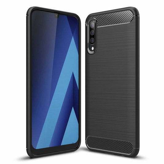 Калъф за Samsung Galaxy A70 A705, OEM, Карбон, Черен