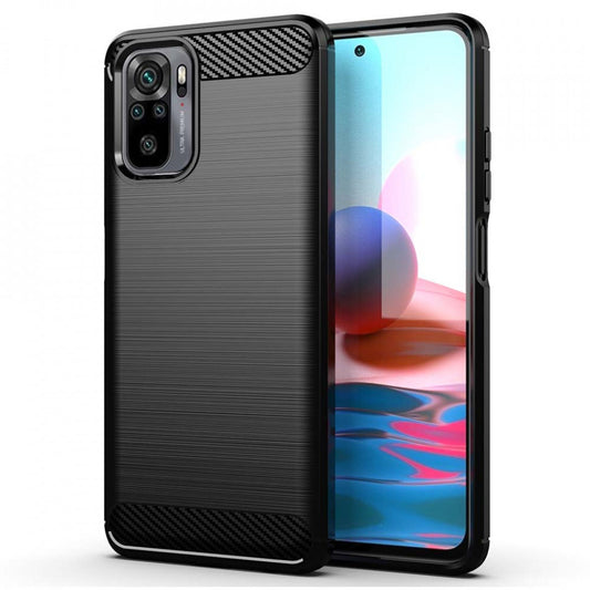 Калъф за Xiaomi Redmi Note 10S / Note 10, OEM, Карбон, Черен
