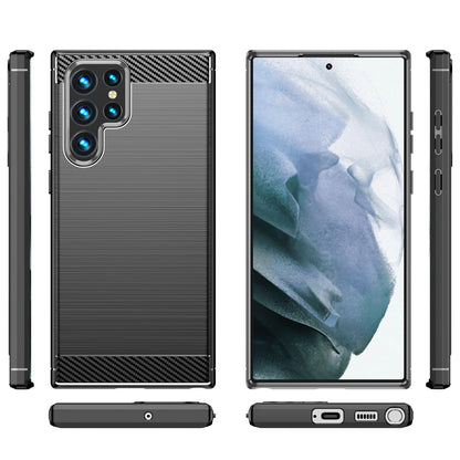 Калъф за Samsung Galaxy S23 Ultra S918, OEM, Карбон, Черен