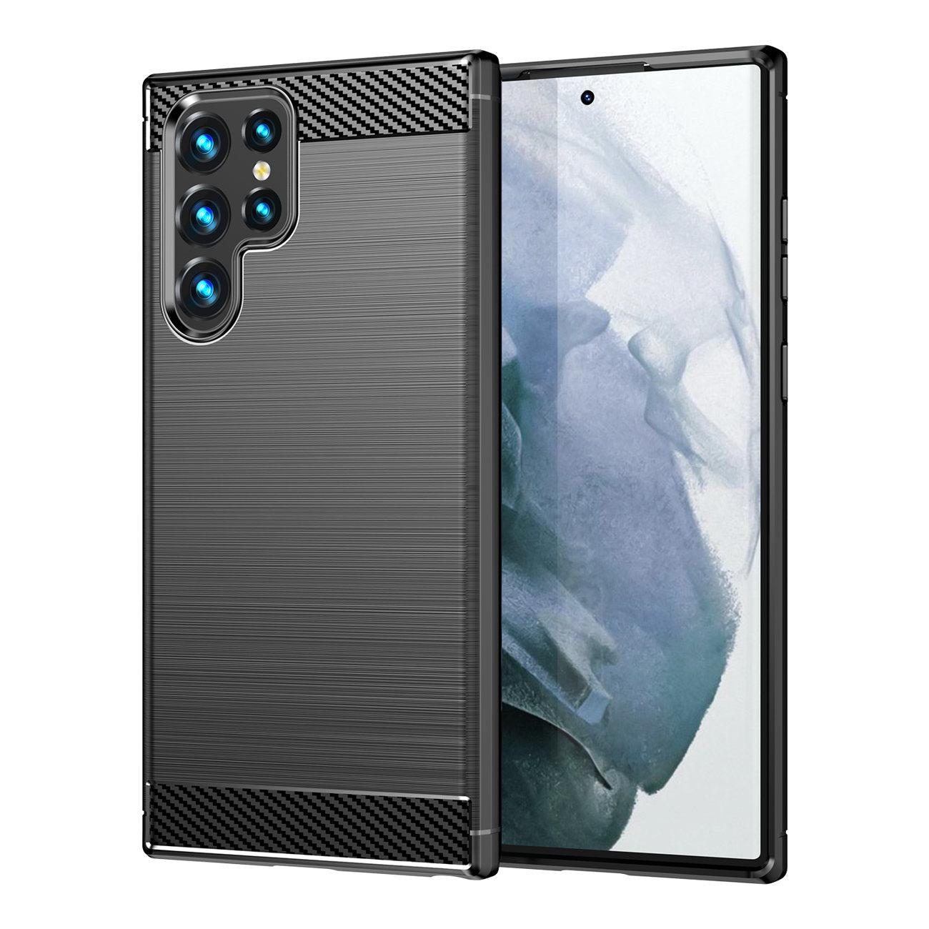 Калъф за Samsung Galaxy S23 Ultra S918, OEM, Карбон, Черен