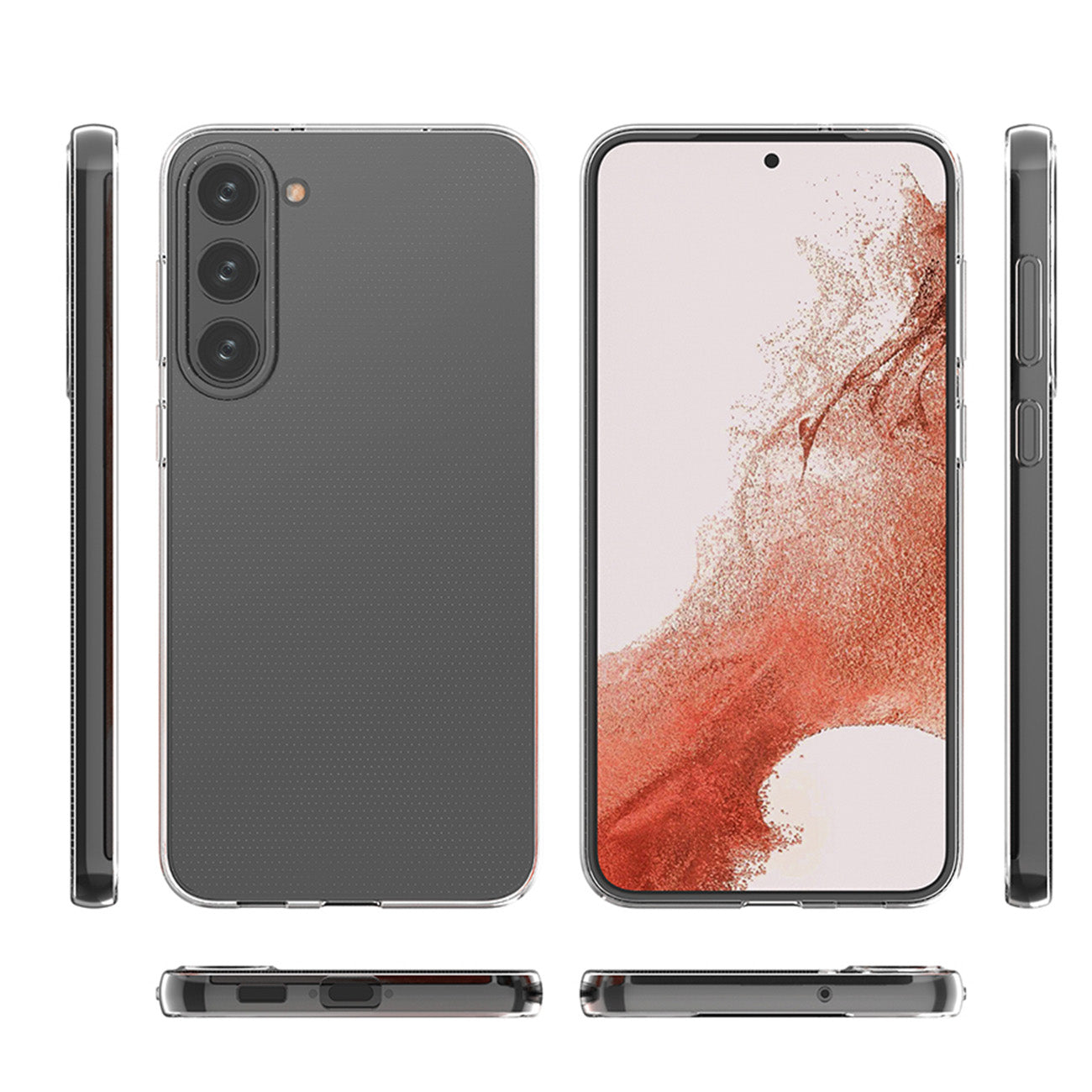 Калъф за Samsung Galaxy S23 S911, OEM, тънък, прозрачен