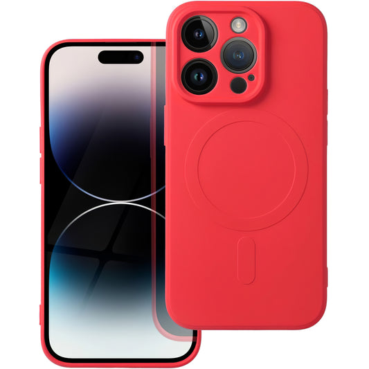 Калъф MagSafe за Apple iPhone 14 Pro, OEM, Silicone Mag, Червен