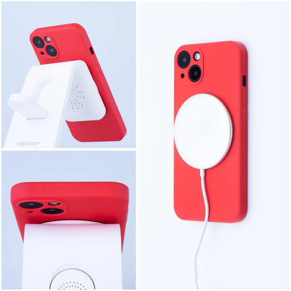 Калъф MagSafe за Apple iPhone 12 Pro, OEM, Силикон, Червен