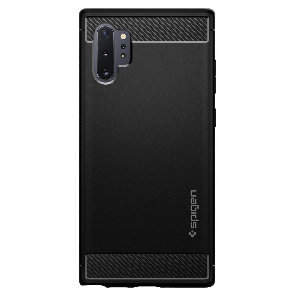 Калъф за Samsung Galaxy Note 10+ 5G N976 / Note 10+ N975, Spigen, Rugged Armour, Black 627CS27331