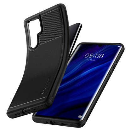 Калъф за Huawei P30 Pro, Spigen, Rugged Armour, Black L37CS25725