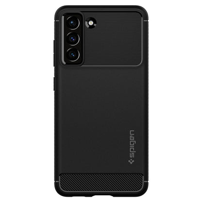 Калъф за Samsung Galaxy S21 FE 5G G990, Spigen, Rugged Armour, черен ACS03049