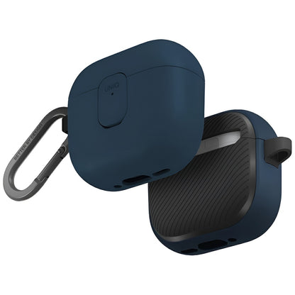 Калъф UNIQ Clyde за Apple AirPods 4, Синьо-Черен