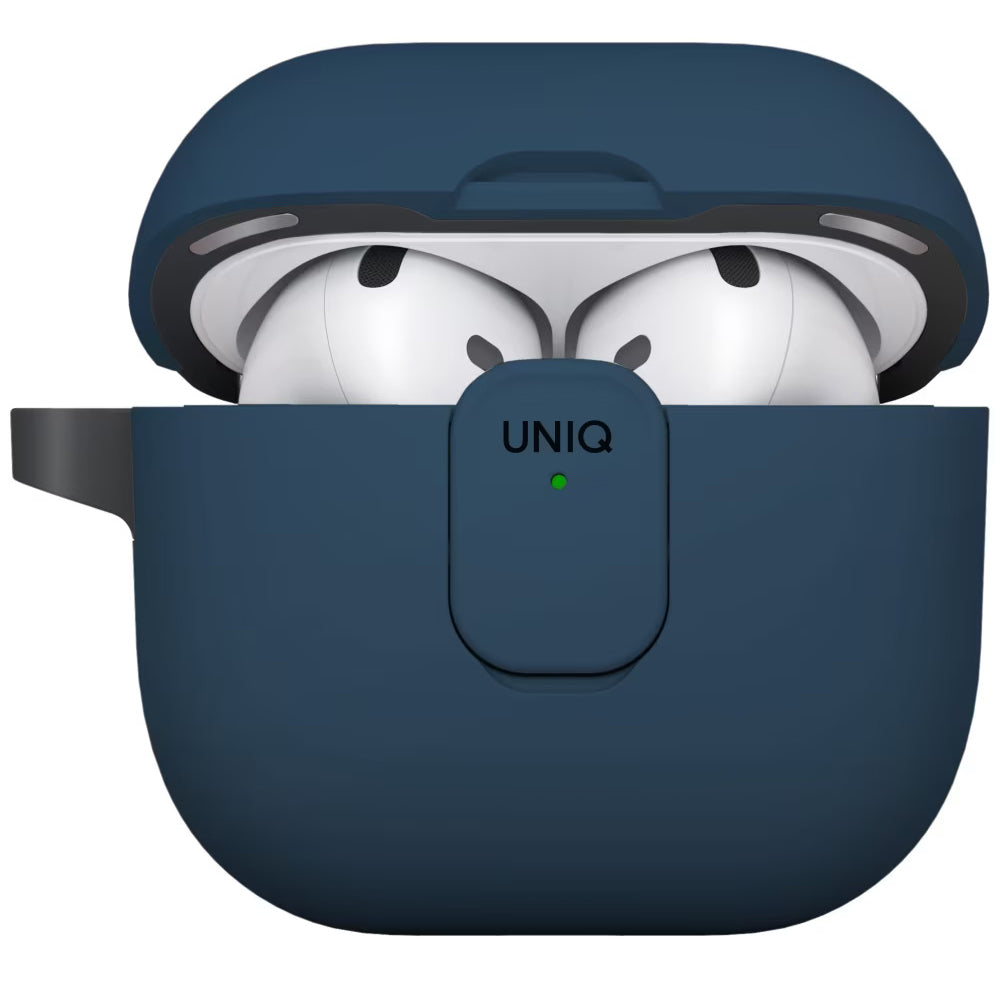 Калъф UNIQ Clyde за Apple AirPods 4, Синьо-Черен