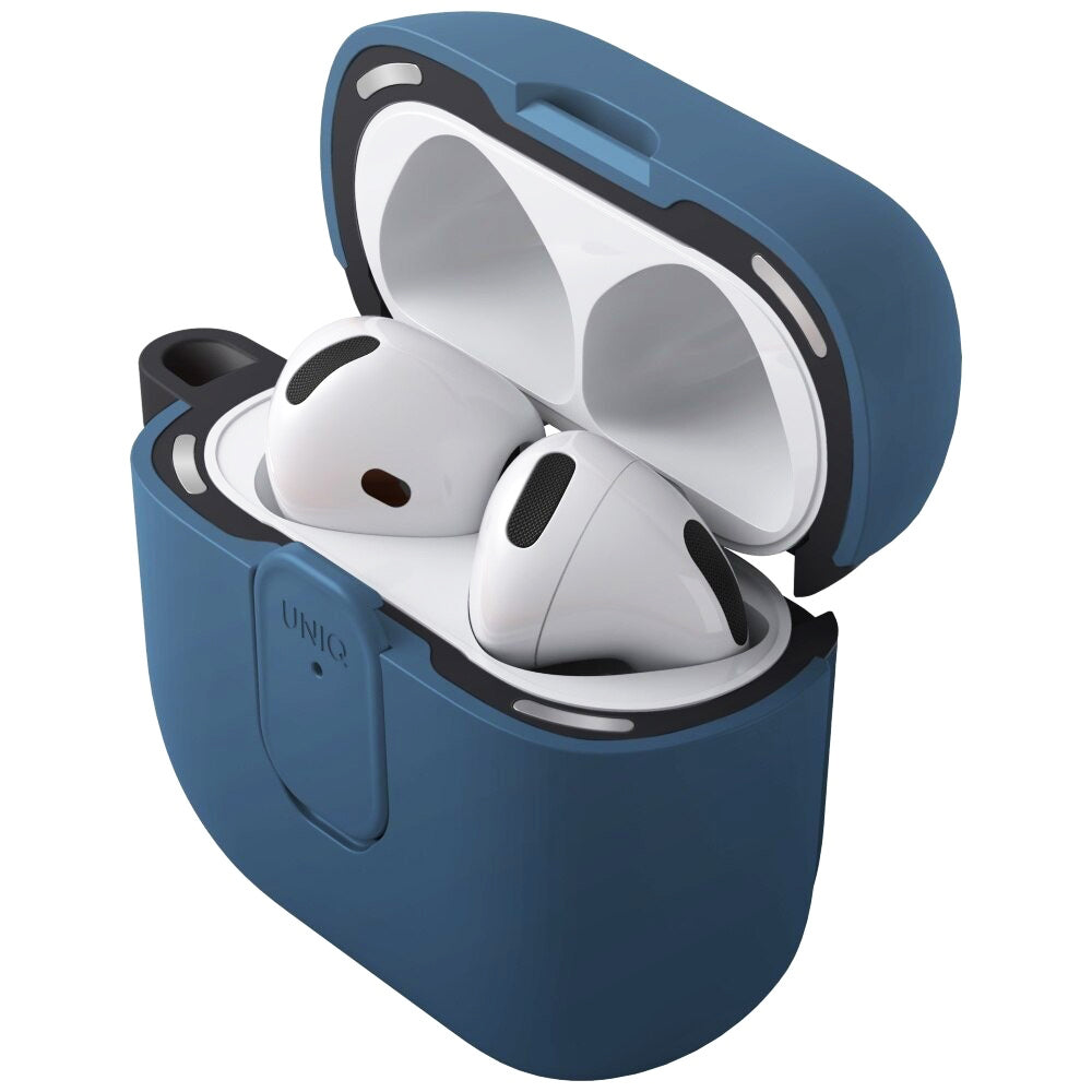 Калъф UNIQ Clyde за Apple AirPods 4, Синьо-Черен