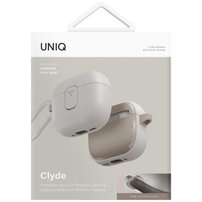 Калъф UNIQ Clyde за Apple AirPods 4, Сив Беж